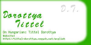 dorottya tittel business card